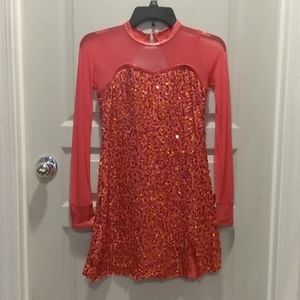 Weissman Pink Sequin Dance Costume